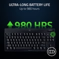 thumbnail image 3 of Razer BlackWidow V4 Low-profile Tenkeyless HyperSpeed Wireless Low-profile Mechanical PC Gaming Keyboard, Black, 3 of 14