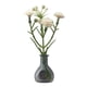 thumbnail image 1 of Mini jarrón de vidrio con flores artificiales moradas, decoración magnética para la nevera de cocina, baño, dormitorio y arte de pared en casa, 1 of 7