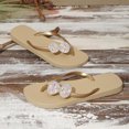 thumbnail image 5 of Women’s Bow Thong Flat Flip Flops, PVC Non-Slip Open Toe Beach Slippers, 5 of 6
