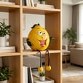 thumbnail image 2 of ZhangC Fruit Resin Shelf Sitter Figurines with Flexible Dangling Legs, Whimsical Hanging Edge Statues, Cute Fruit Character Desktop Ornaments for Bookshelf Windowsill Tabletop Indoor Home, 2 of 9