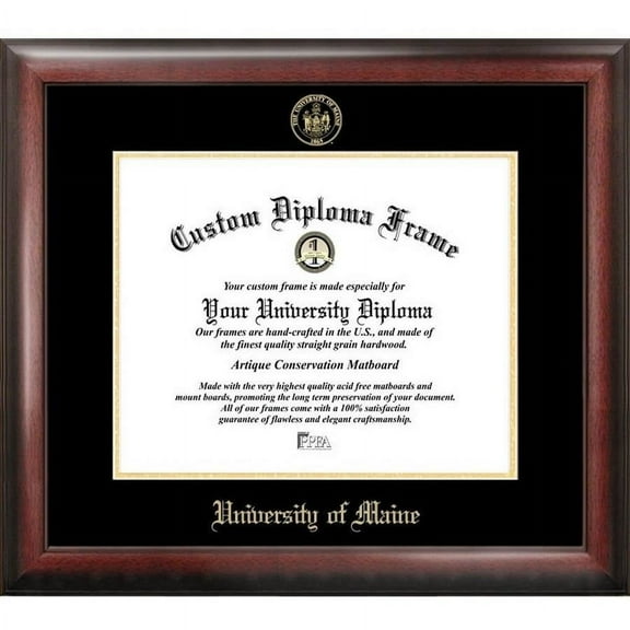Maine University 8.5" x 11" Gold Embossed Diploma Frame