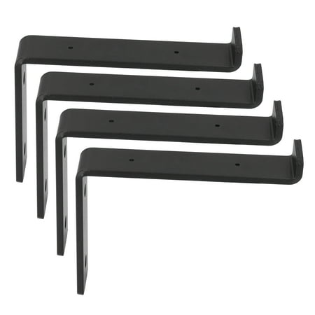 

Black Shelf Bracket Wide Application Shelf Bracket Sturdy Durable For Kitchen For Office For Home
