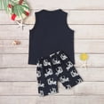 thumbnail image 5 of TOWED22 Toddler Baby Boy Clothes 2-Piece Summer Set Sleeveless Tank Top Casual Shorts with Pocket White,5-6 Y, 5 of 7