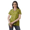 thumbnail image 2 of Moomaya Chemise Tunique Style Enveloppant pour Femmes en Coton Décontracté Col Classique Boutonné, 2 of 6