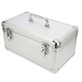 thumbnail image 4 of Hard Drive Case, Waterproof 10 Bays Hard Drive Storage Box Convenient Handle  For 3.5inch Hard Drives Silver, 4 of 8