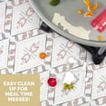 thumbnail image 4 of JumpOff Jo - Large Splat Mat, Waterproof and Washable, for Under Highchair, Tabletop, On Carpet - Protects from Spills, Messes, Crafts - 51 x 51 inches - Westbound, 4 of 9
