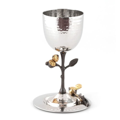 The Holiday Aisle Southworth Stainless Steel Stemmed Wine Glass Walmart Com Walmart Com