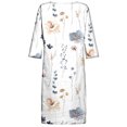thumbnail image 5 of Robe d'Été pour Femmes 2024 Mode Grande Taille Ample Décontractée Col en V Imprimée Manches Courtes Robes 50 % de Réduction Liquidation!, 5 of 5