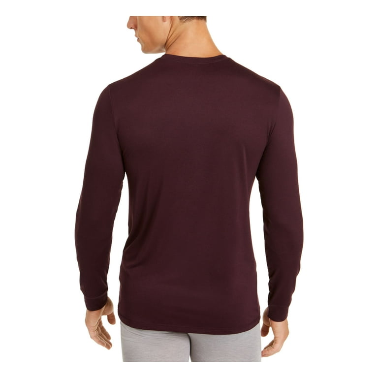 32 DEGREES HEAT Mens Maroon Lightweight Crew Neck Shirt S Walmart