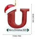 thumbnail image 3 of Adornos navideños, adornos navideños, regalos navideños, 26 letras, decoración para árbol de Navidad, adornos colgantes para árbol de Navidad, adornos navideños personalizados, decoración navideña, de, 3 of 6