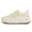 Beige Knit, variant on LUCKY STEP Fashion Chunky Retro Braided Uppers Sneakers Platform Casual Shoes,Pink&Yellow multi Knit,Womens