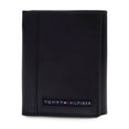 thumbnail image 1 of Cartera Tommy Hilfiger de piel con tres pliegues para hombre, color negro, 1 of 5