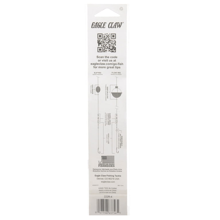 Eagle Claw Crappie Aberdeen Rotating Fishing Hook – 2-Pack Aberdeen Hooks For Panfish