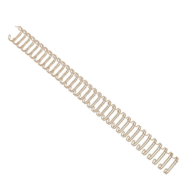 100pcs 9/16 Inch Wire Binding Spines 120 Sheet Capacity Metallic Inner Wire Nylon Coating Perfect Size Spiral Double Wires Comb Binding Spines For Important Documents
