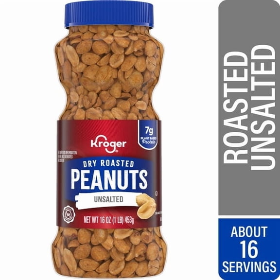 K Peanuts Dry Roasted Unsalted 16 Oz