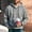 #128-Gray, variant on Men Striped Half Zip Hooded Sweatshirt Fleece Lined Kangaroo Pocket Long Sleeve Casual Pullover Hoodie For Fall Winter Gray S Gift