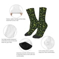 thumbnail image 3 of Rocae Green Branch Olive for Girls Boys Crew Socks,Children's Socks, Kids Socks, Toddler Socks: Daily Wear with Kids School Uniform, 3 of 5