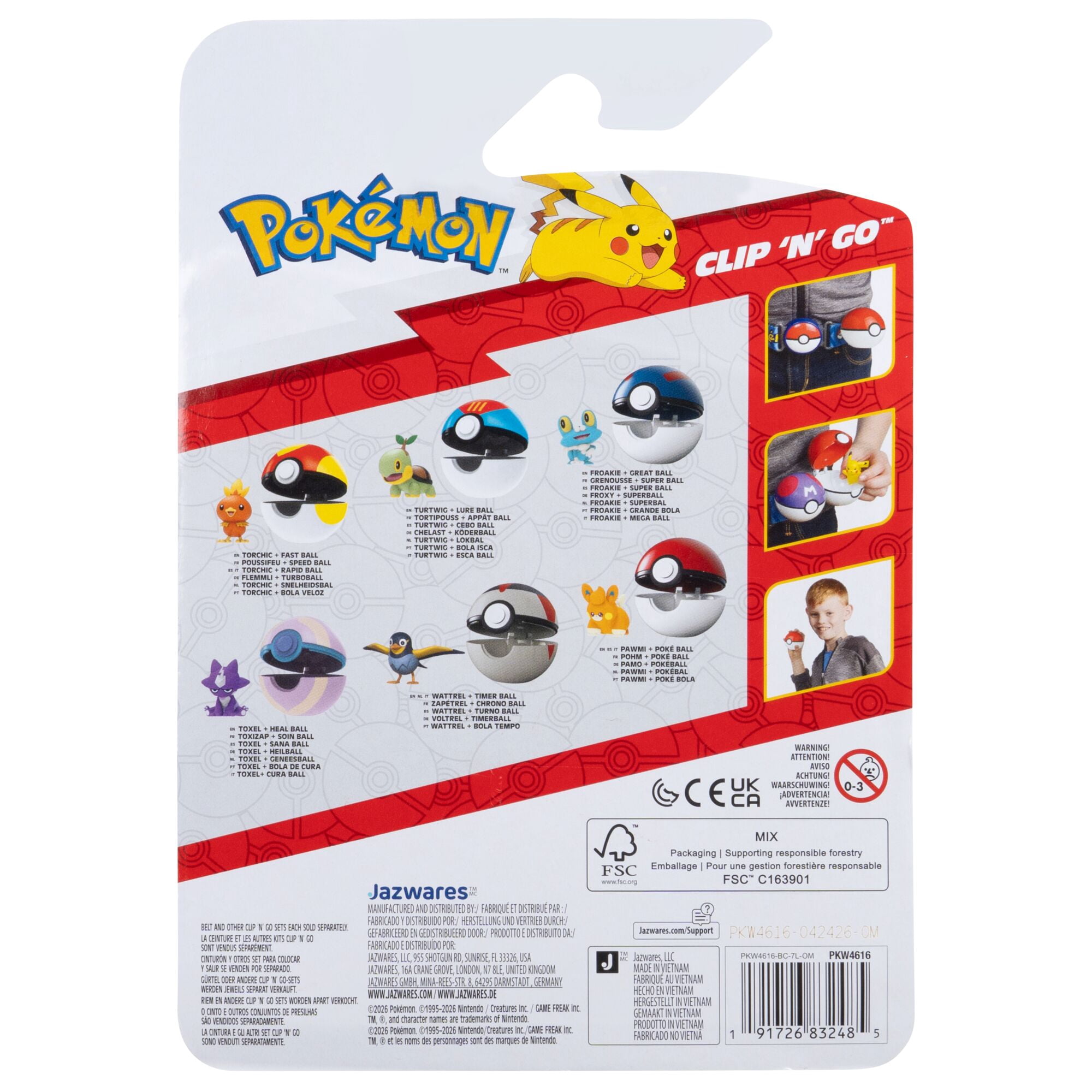 PKW - Clip 'N' Go (Toxel with Heal Ball ) W25
