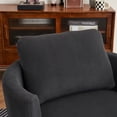 thumbnail image 5 of Aukfa Swivel Accent Chair Read Chair with Lumber Pillow for Living Room Bedroom, Corduroy, Black, 5 of 13