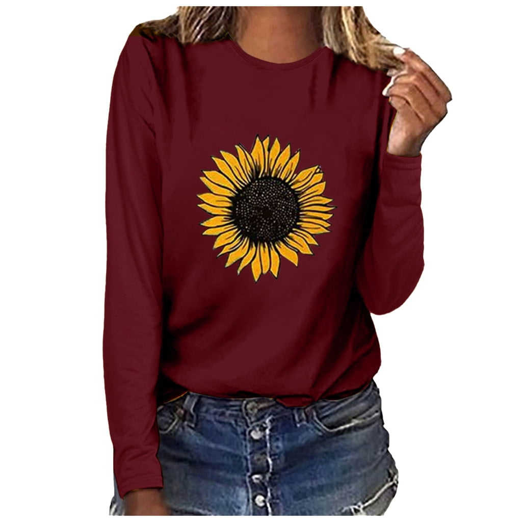 red sunflower shirt