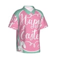 thumbnail image 2 of Happy Easter Men'S 3d Print Casual Button Down Shirts, Novelty Hawaiian Short Sleeves L, 2 of 8