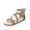BROWN-SUEDE, variant on Girls Gladiator Sandals with Zipper Strappy Sandals Toddler/Little Kid/Big Kid