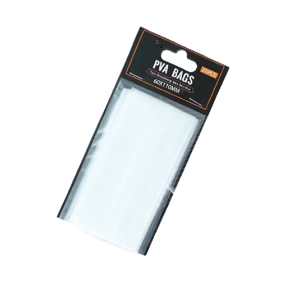 20Pcs Quick Dissolve Fishing Bags Water Soluble Lure Pouches None Tackle for Baits Easy Throwing