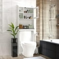thumbnail image 4 of Over The Toilet Space Saver Organization Wood Storage Cabinet for Home, Bathroom,White, 4 of 7