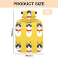 thumbnail image 3 of 2L Hot Water Bottle with Soft Velvet Cover PVC Hot Water Bag for Pain Relief Long-Lasting Warmth White-faced Cats, 3 of 8