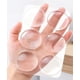 thumbnail image 2 of Protector de pared para manija de puerta, tope de puerta autoadhesivo con adhesivo fuerte, almohadillas de silicona transparentes que absorben los golpes para electrodomésticos de cocina y baño., 2 of 6