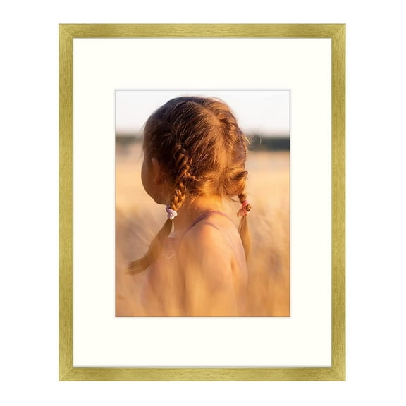 Golden State Art, 16x20 Picture Frame with Mat for 11x14 - High Definition Glass Wall Mounting Horizontal Vertical Display (Gold, 1 Pack)