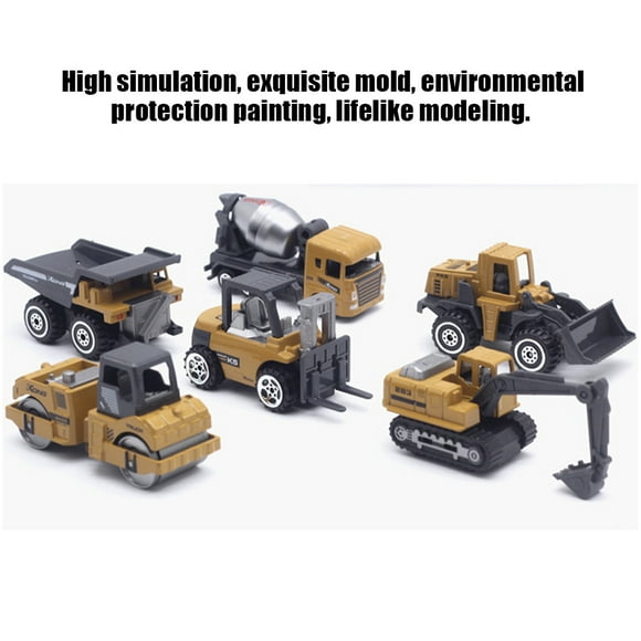 Ingénierie Voiture RC, 1/64 Alliage + Pelle en Plastique Voitures RC Haute Simulation Modélisation Réaliste pour la Décoration de la Maison Style Classique, Style Moderne