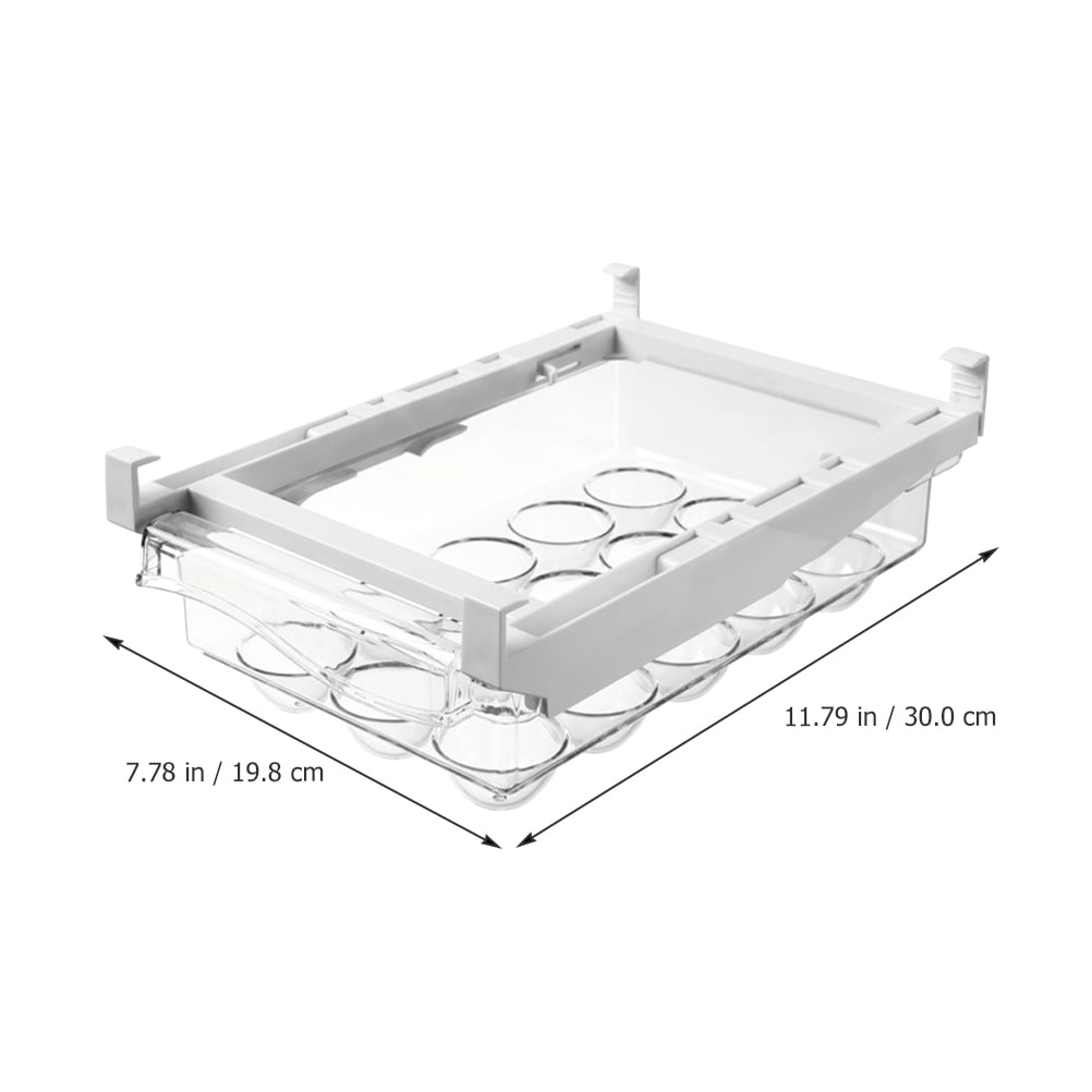 WHAMVOX Drawer Egg Holder Fridge Egg Organizer Egg Tray Egg Drawer Holder Refrigerator Egg Container