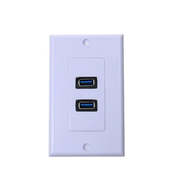 Panel de licencia Soledad Doble USB 3.0 Enchufe de Pared Placa de pared USB