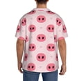 thumbnail image 5 of Vsdgher Pig Noses Print Men's Wrinkle Free Untucked Cuban Shirt Business Casual Button Down Shirts Short Sleeve Shirt, 5 of 7