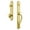Lifetime Brass, variant on Grandeur Arcsgrfav_Eset_238 Arc Solid Brass Rose Keyed Entry Single Cylinder Full Plate