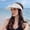 White, variant on Women's Rechargeable Fan Sun Hat,Wide Brim Visor with Built-in Cooling Fan,Breathable Open Top Summer Cap,UV Protection Outdoor Hat for Gardening Hiking Walking Daily Wear Light Pink One Size