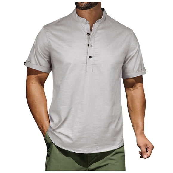 Zshosam Golf Shirt Men Men's Golf Polo Shirts Short Sleeve Performance Moisture Wicking Dry Fit Print Collared Funny Golf Polo Shirts for Men Size S,(Light Gray S)