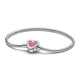 thumbnail image 5 of Bracelet chaîne serpent cœur en argent 925 pour femmes, nœud infini, fermoir papillon infini, bijoux cadeau, 5 of 5