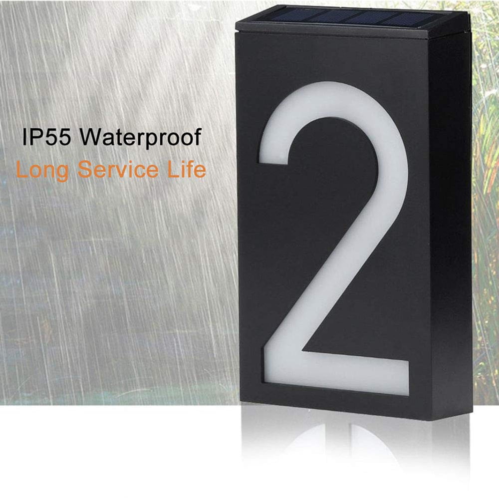 Solar Number Light,Solar House Number,Address Sign Light,Solar Powered