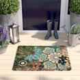 thumbnail image 2 of Vintage Pioneer Flower Collage Flannel Non Slip Door Rugs,Washable Door Mats Indoor,Decorative Door Mats,Dirt-Resistant and Absorbent Doormat for Entrance,Bedroom,Kitchen,Bathroom,31.5x17in(80x43cm), 2 of 4