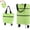Green, variant on 2-in-1 Foldable Shopping Cart 2027 New Portable Shopping Bag on Wheels | Reusable Waterproof Trolley Collapsible Grocery Shopping Tote Bag Cart with Wheels for Supermarket Laundry Travel