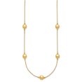 thumbnail image 5 of DewberryDiamonds 14K Yellow gold Polished Beads 5-Station 16 inch Necklace Plus 2 inch Extender (Weight : 2.8 g, Length : 16 in, Width : 6.25 mm), 5 of 6