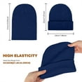 thumbnail image 2 of Harpily Women Men Girls Boys Teens Winter Warm Hat Unisex Beanie Winter Knitted Cuffed Soft Warm Hat For Men/Women Ski Watch Cap Beanie Hat,, 2 of 6
