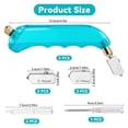 thumbnail image 5 of Glass Cutter 2Pcs Glass Cutting Tool with 4Pcs Replaceable Head Stained Glass Cutting Tools with 1Pcs Screwdriver, 5 of 7
