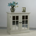 thumbnail image 6 of Accent Cabinet, Mirrored Sideboard&nbsp;Storage with Decorative Doors, Anti-Tip Strings, White MDF 3D Wood Grain, 30.75 Inch W, 6 of 11