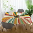 thumbnail image 5 of Yayeee Tablecloths for Rectangular Tables 60 x 90 inch Party Table Cover, Colorful Cat, 5 of 6