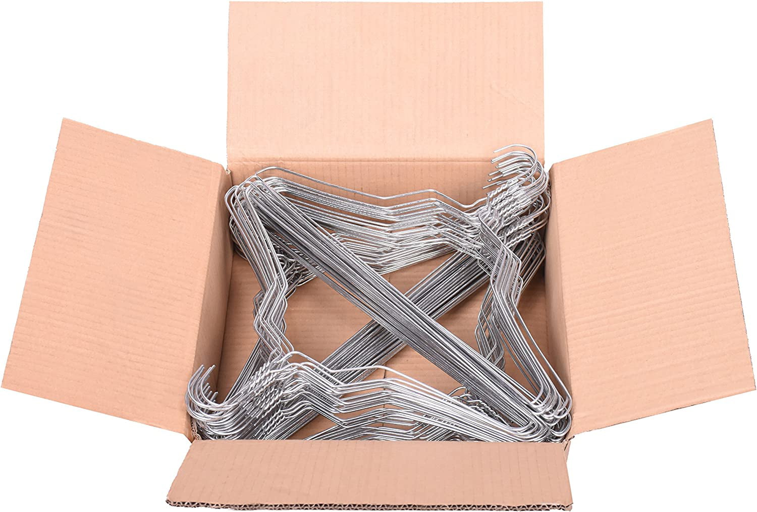  HANGERWORLD Silver Metal Wire Clothes Hangers 16inch