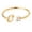 GoldC, variant on Gold Initial Ring Jewelry for Women Open Ring with Rhinestones 26 Letter Jewelry Statement Ring for Her,One Size,GoldS