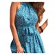 thumbnail image 3 of Vestido Largo Halter Estampado Bohemio playa Dama Casual Dara Baby  Vest022, 3 of 4